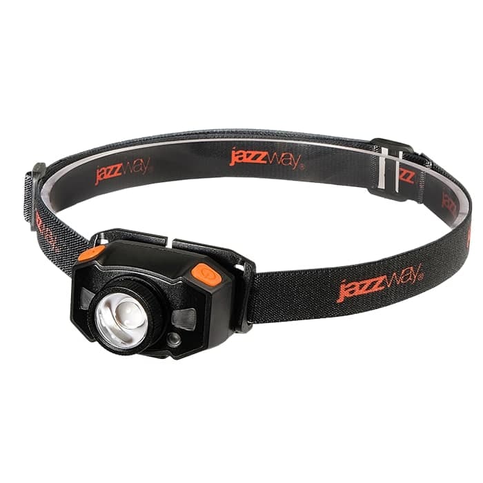 Фонарь налобный 5Вт LED + 2 x RED SMD ABS-пластик алюминий нейлон 5 режимов работы управление жестами дальность до 100м заряд microUSB в комплекте IP54
