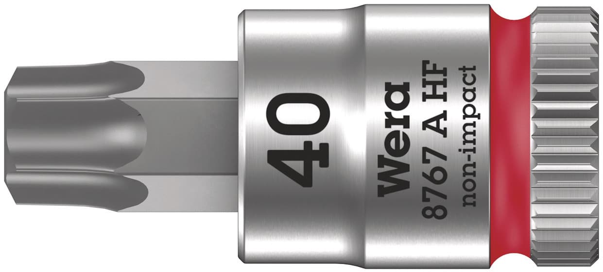 Головка торцевая 8767 A HF TORX Zyklop со вставкой DR 1/4 с функцией фиксации крепежа TX 40X28 мм