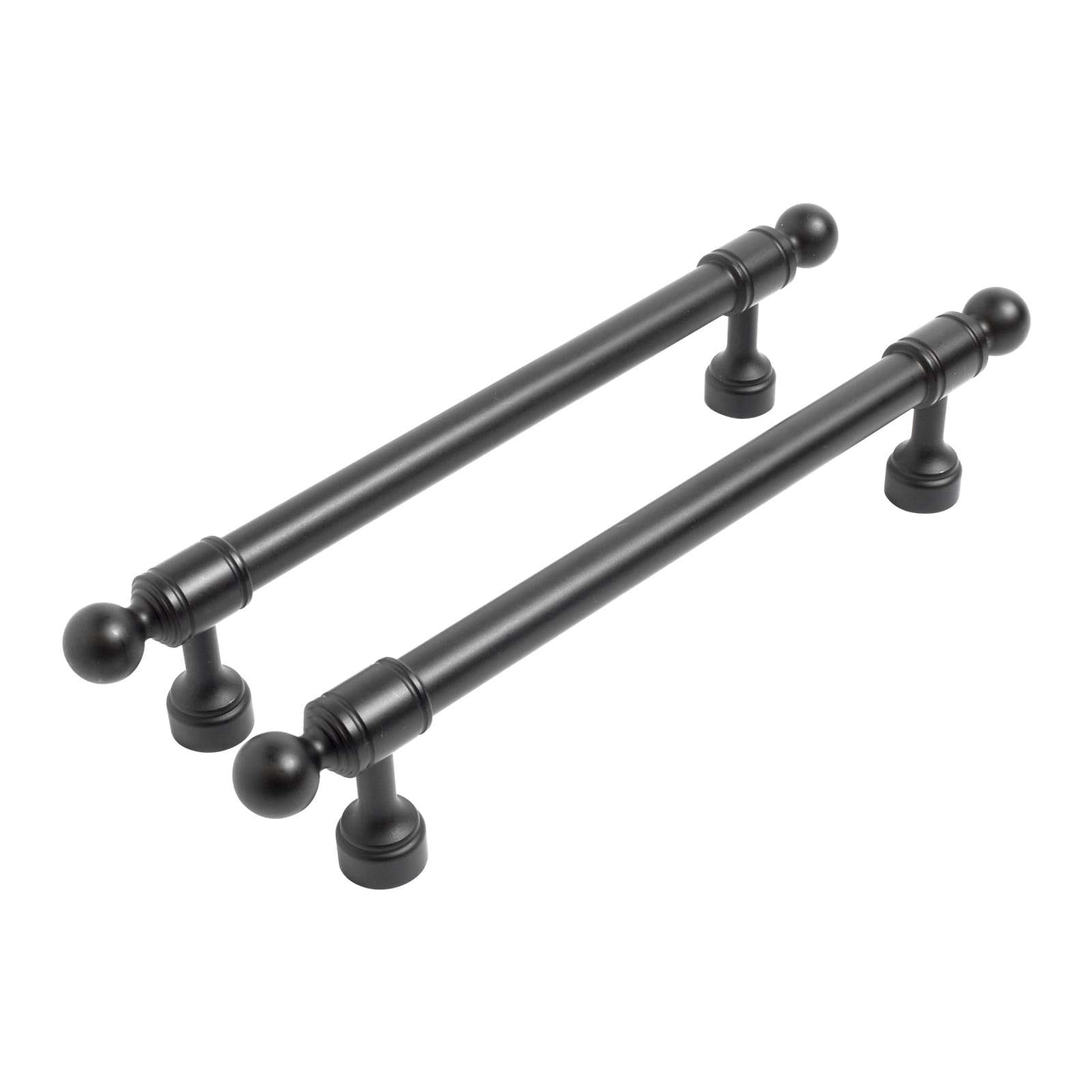 Ручка-скоба мебельная StahlBuro AP2306-128 2шт., BL матовый черный