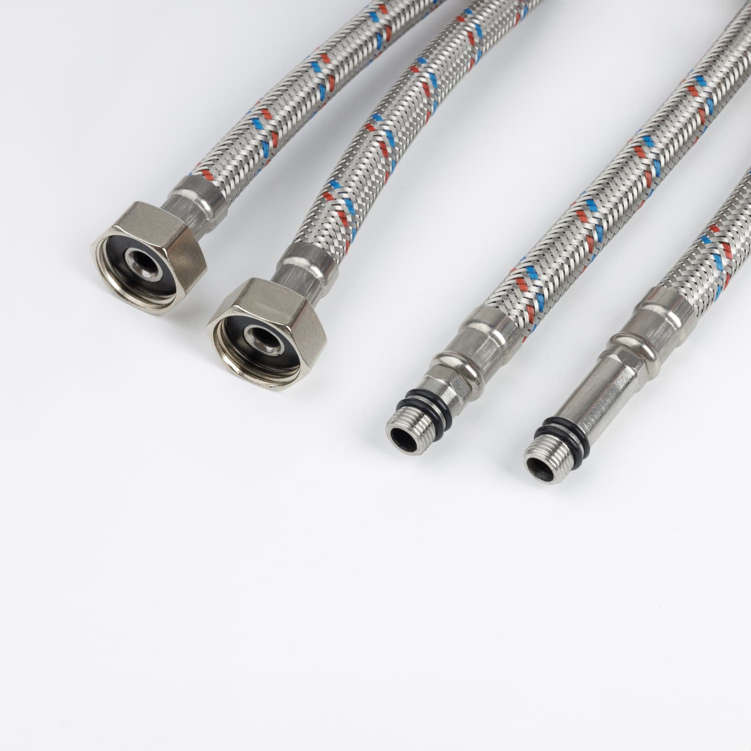 Гибкая подводка F1/2xM10S F1/2xM10L SS304 латунь 08 м комплект 2 шт