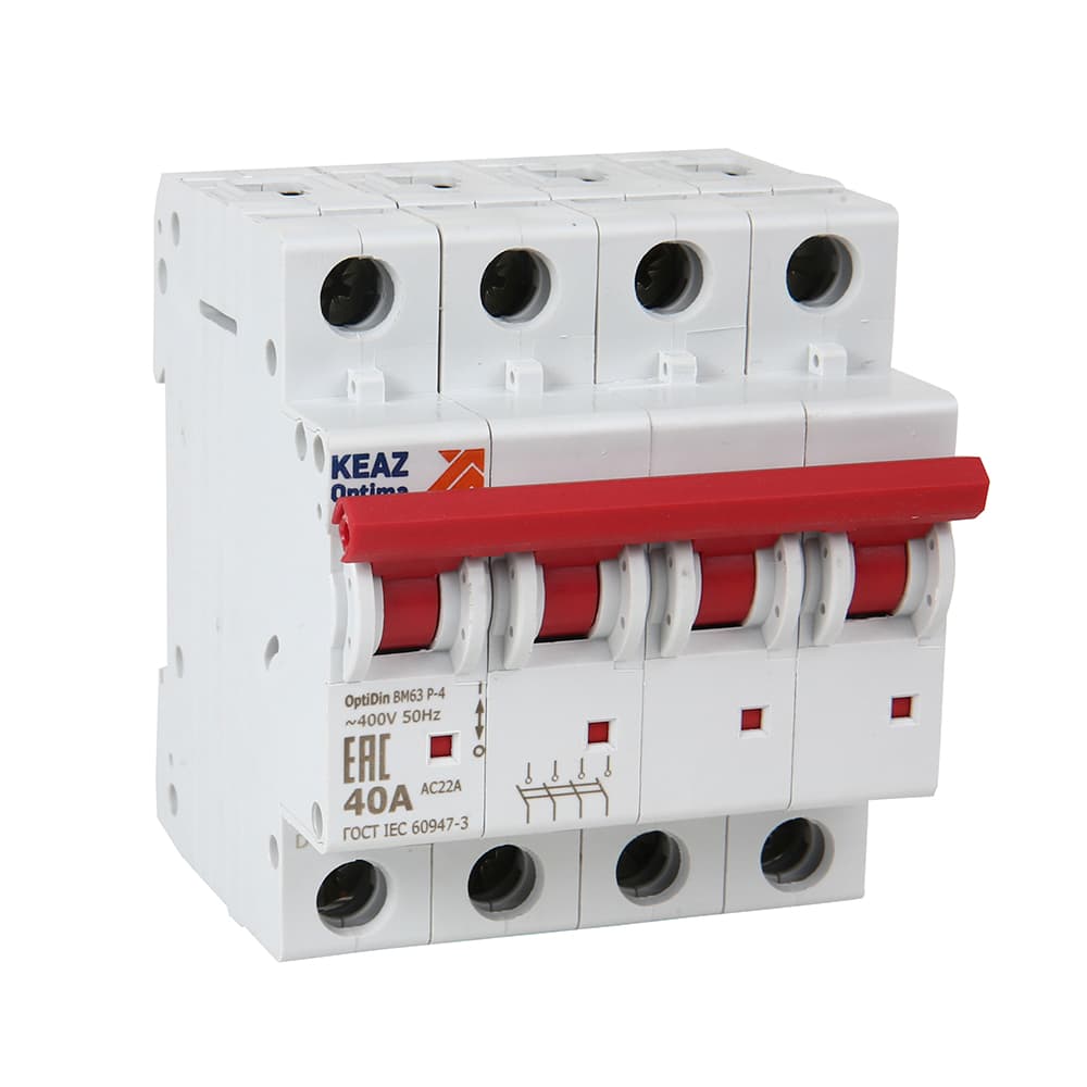 Выключатель нагрузки 4П 63А 400В OptiDin BM63P-463-ОМ4-РЕГ (ВМ63Р)