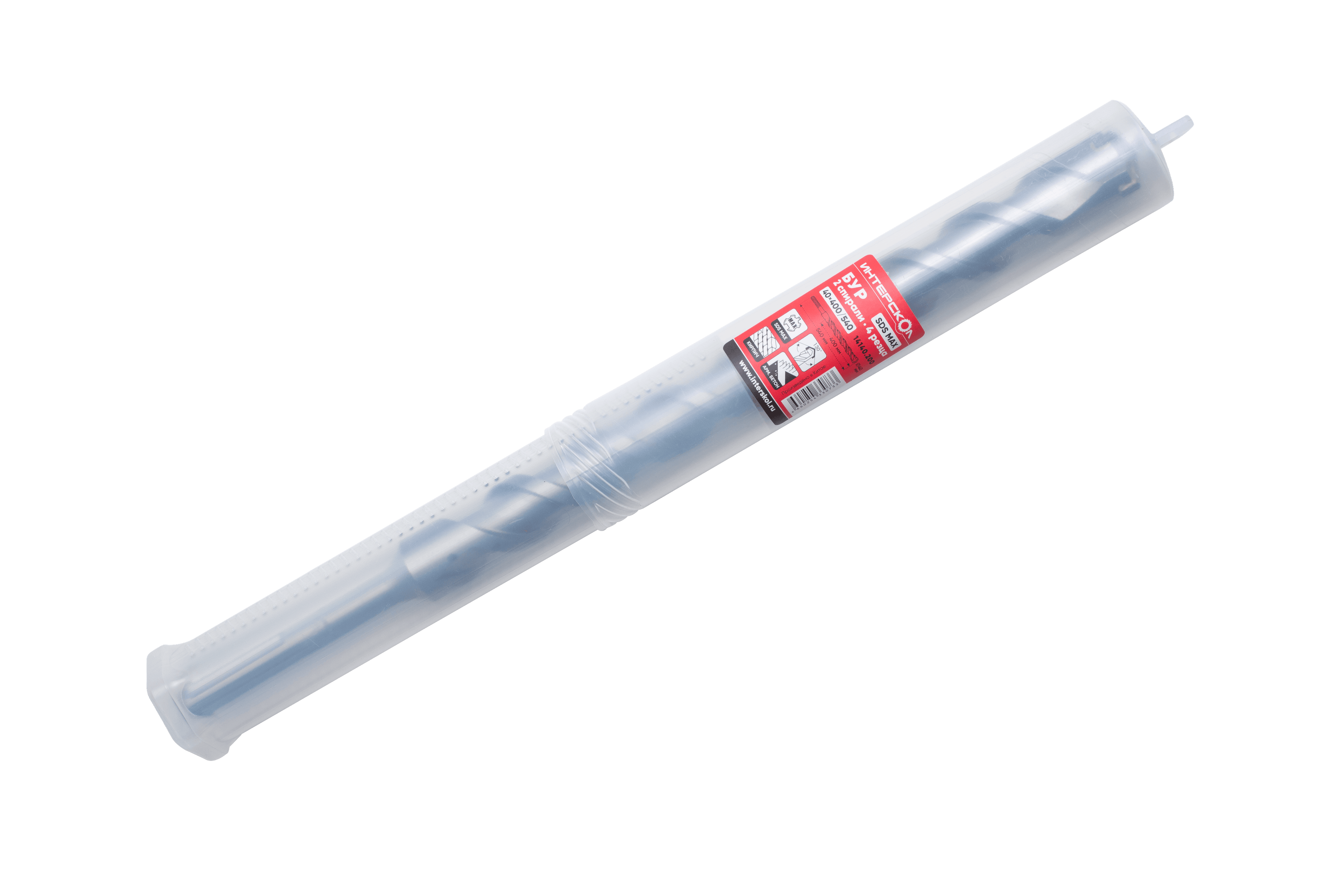 Бур SDS-Max (2 спирали, 4 резца)  40х400/540