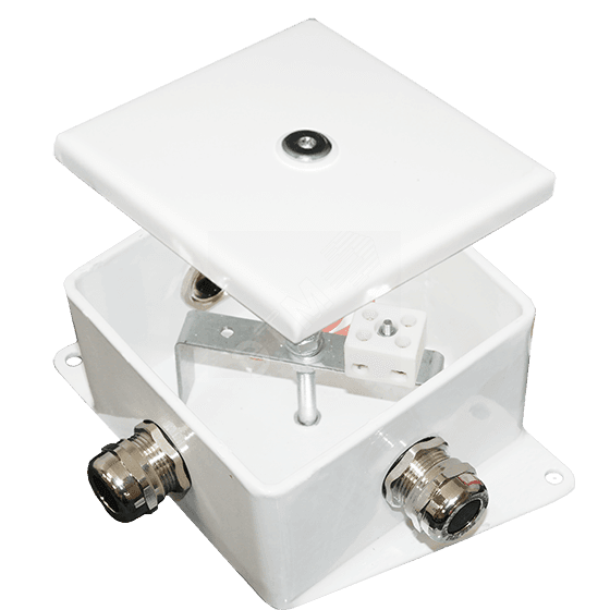 Коробка монтажная огнестойкая КМ-О (6к*60)-IP66-100х100 три ввода ABC