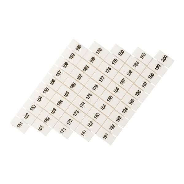 Маркеры для UT/ST/Push-in 6 с нумерацией 150-200 (100 шт.) EKF