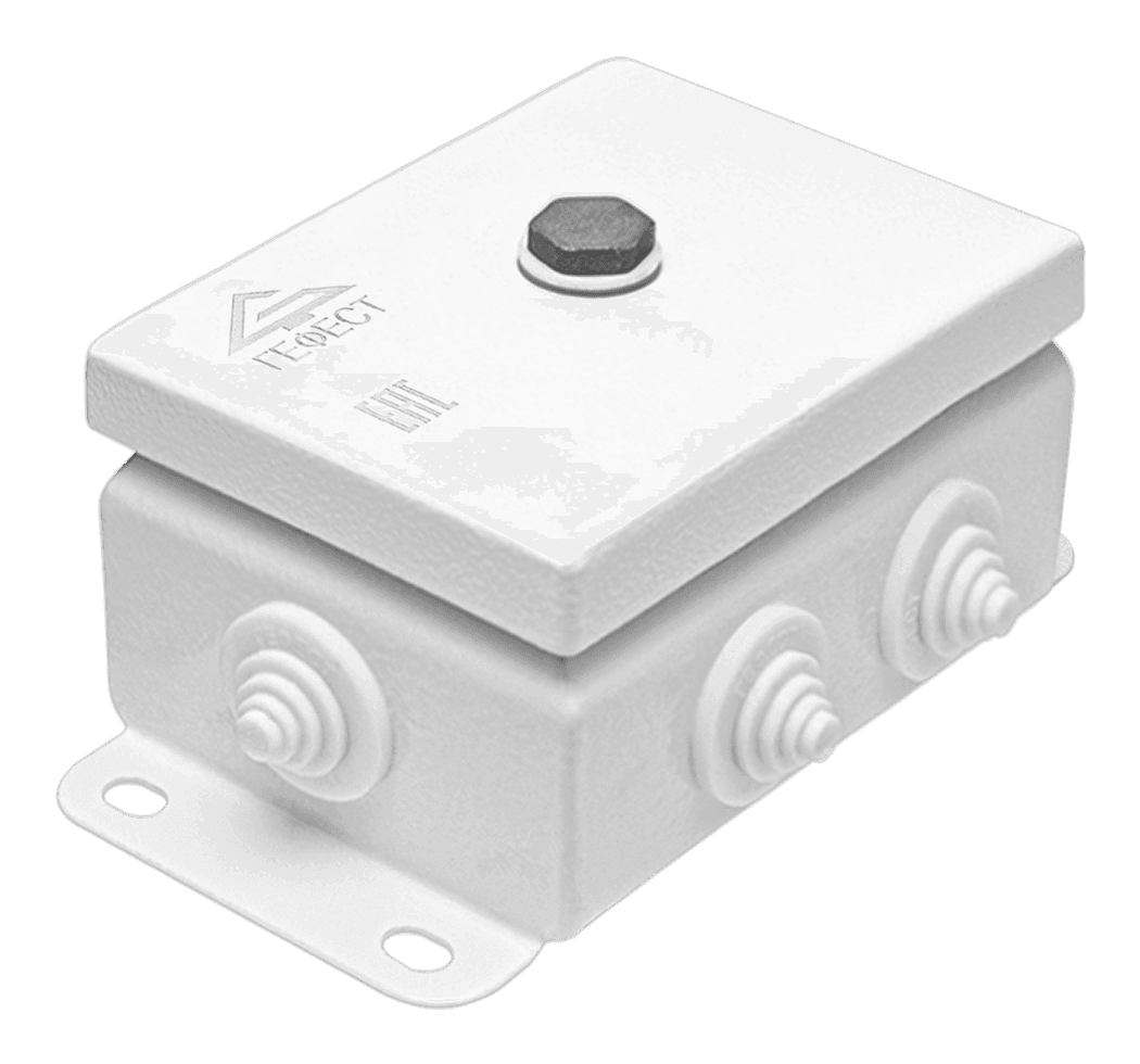 Коробка монтажная огнестойкая КМ-О (12к*6,0)-IP55-0812, корпус из оцинкованной стали, количество вводов 6