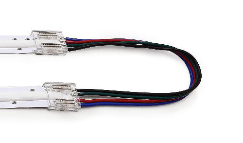 Разъем 5PIN с проводом для LED ленты COB RGBW 12 мм, лента - лента