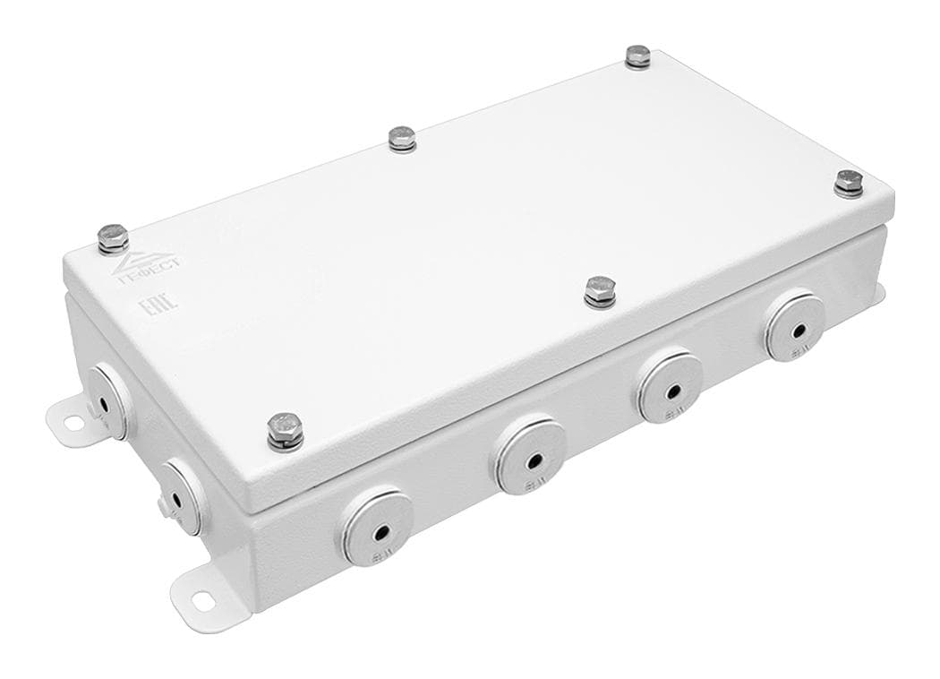 Коробка монтажная КМ IP66(Р)-1530, корпус из оцинкованной стали, количество резиновых вводов 12(8-13мм)