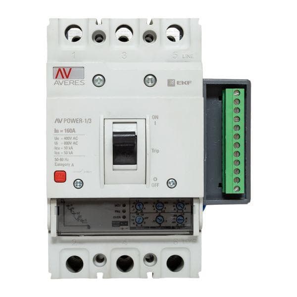 Выключатель автоматический AV POWER-1/3 160А 50кА ETU2.2