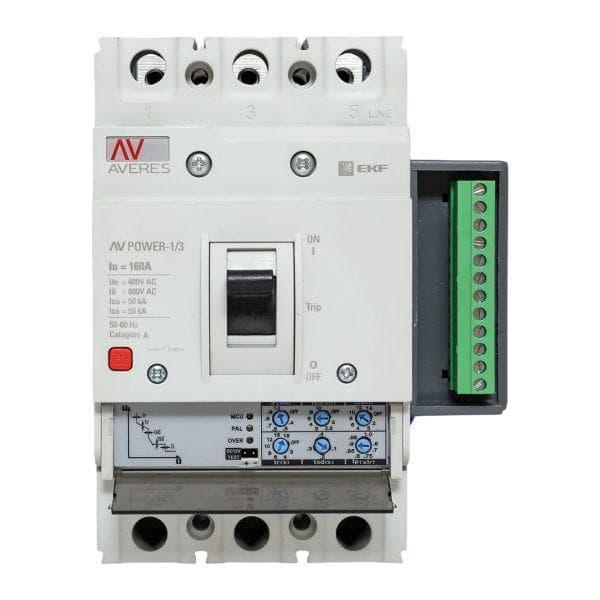 Выключатель автоматический AV POWER-1/3 160А 50кА ETU2.2