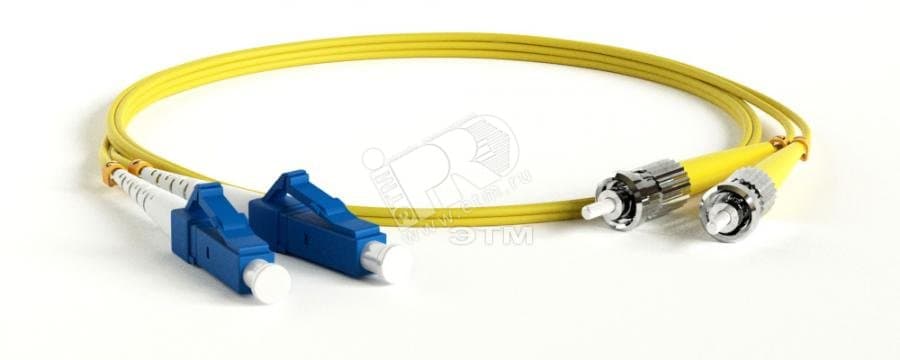Патч-корд оптический SM 9/125 (OS2) ST/UPC-LC/UPC duplex LSZH (10м)