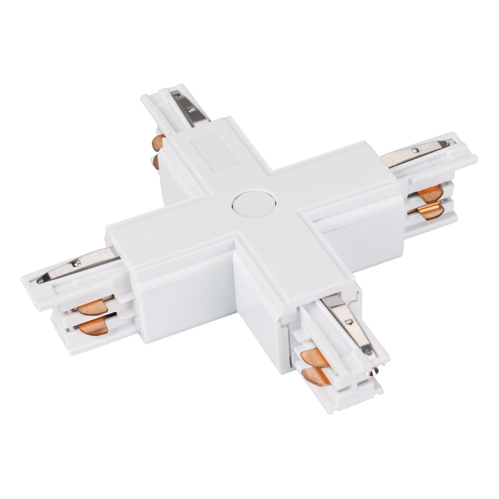 Коннектор крестовой LGD-4TR-CON-X-WH (C) (ARL, IP20 Пластик, 3 года)
