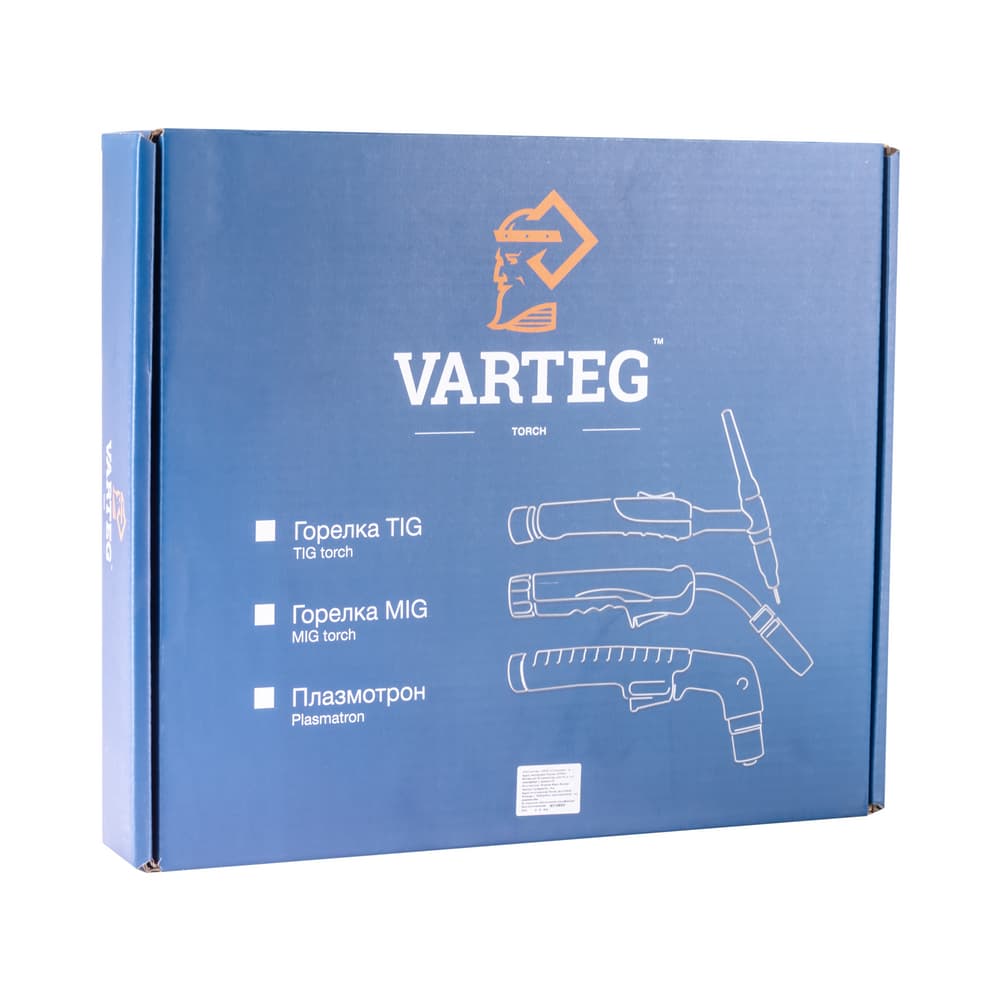 Горелка UnoTIG-18 8м (35мм2, кнопка, ж/охл.) Varteg