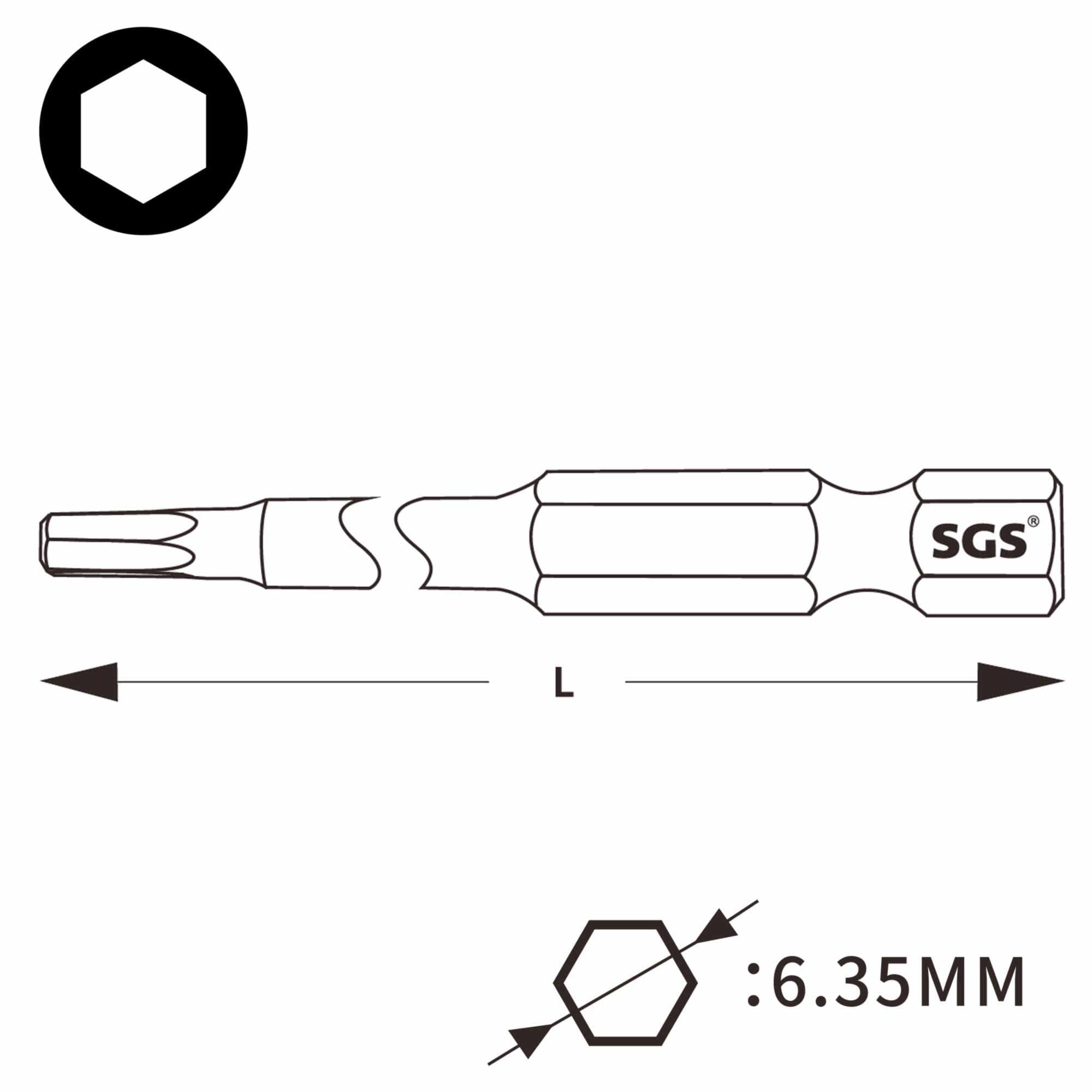 Бита HEX 4,0х300мм