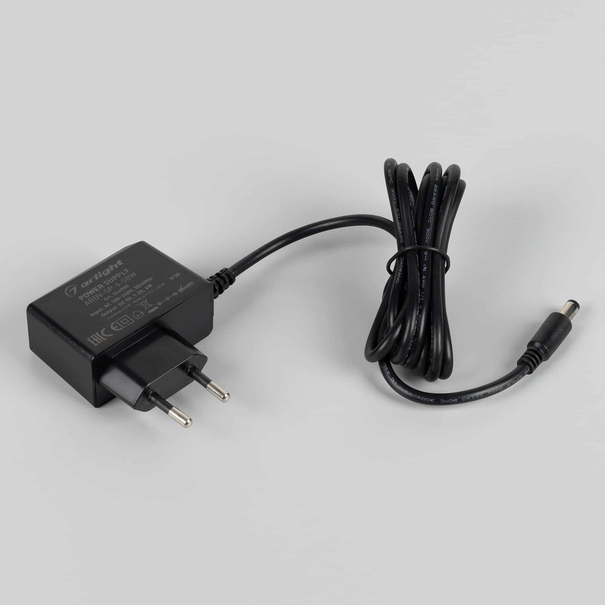 Блок питания ARDV-SP-6-5BW (5V, 1.2A, 6W) (Адаптер, 5 лет)