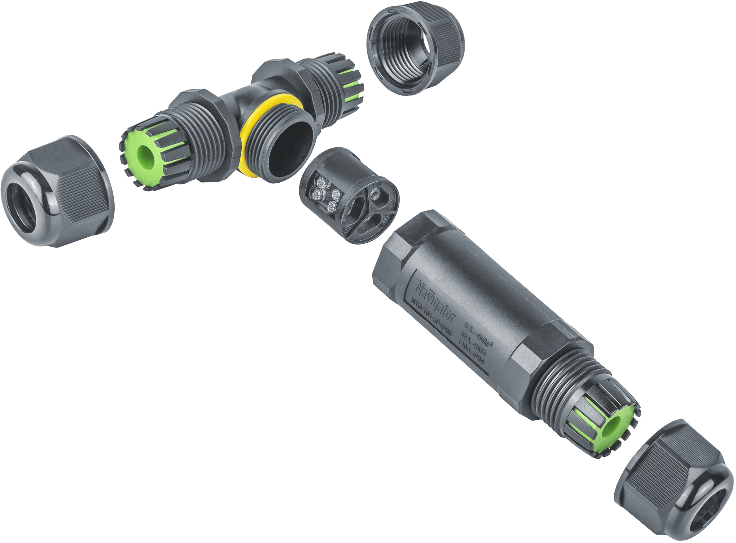 Коннектор NTB-T01-3P-IP68 T-образный 3PIN