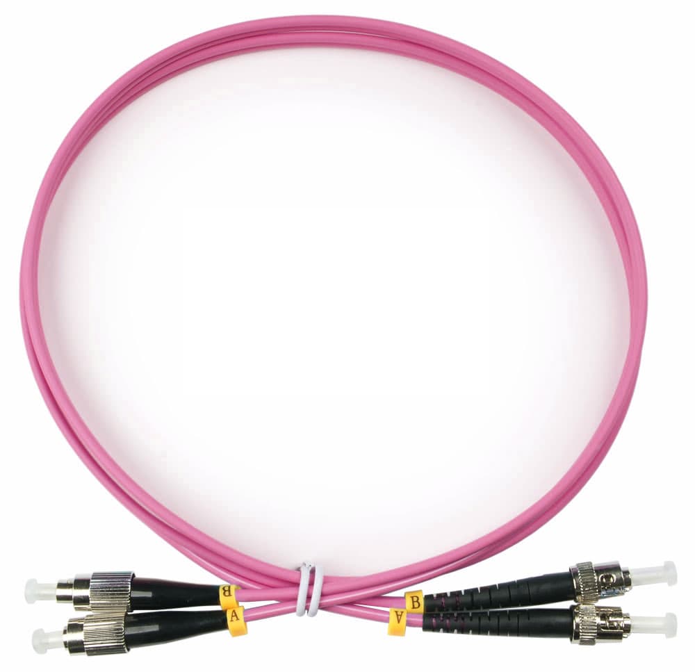 Патч-корд оптический duplex 1м FC-ST 50/125MM OM4 LSZH