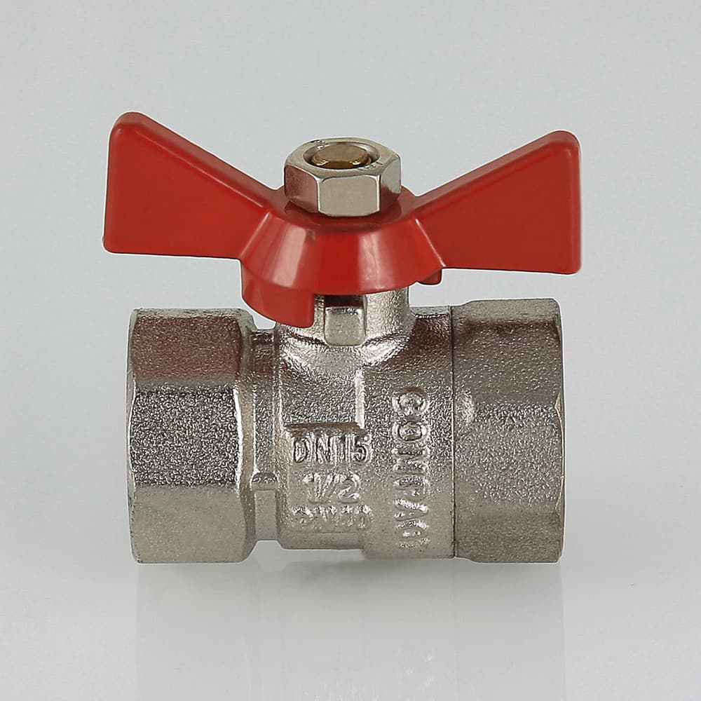 Кран шаровой 1/2' ВВ ручка бабочка COMPACT