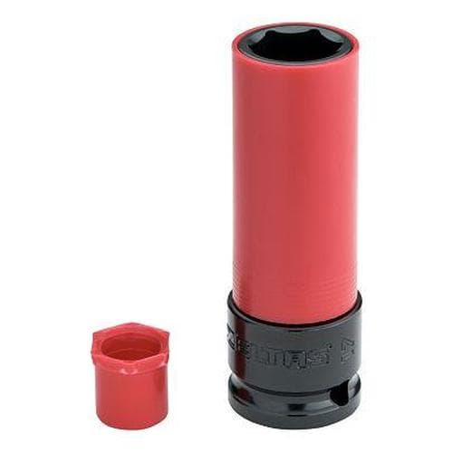 Головка торцевая ударная тонкостенная 17 мм, приводной квадрат 1/2'', с пластиковой втулкой - для легкосплавных дисков