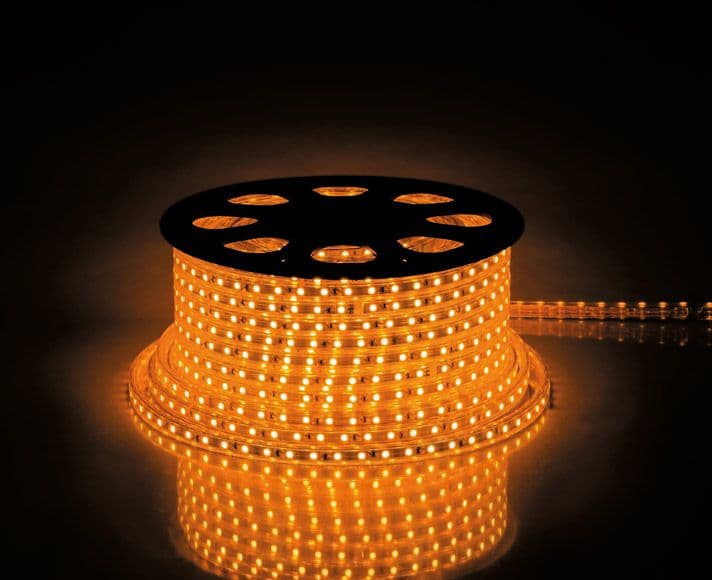 Лента светодиодная 4.4Вт/м 220В желтый IP65 60LED/м LS704