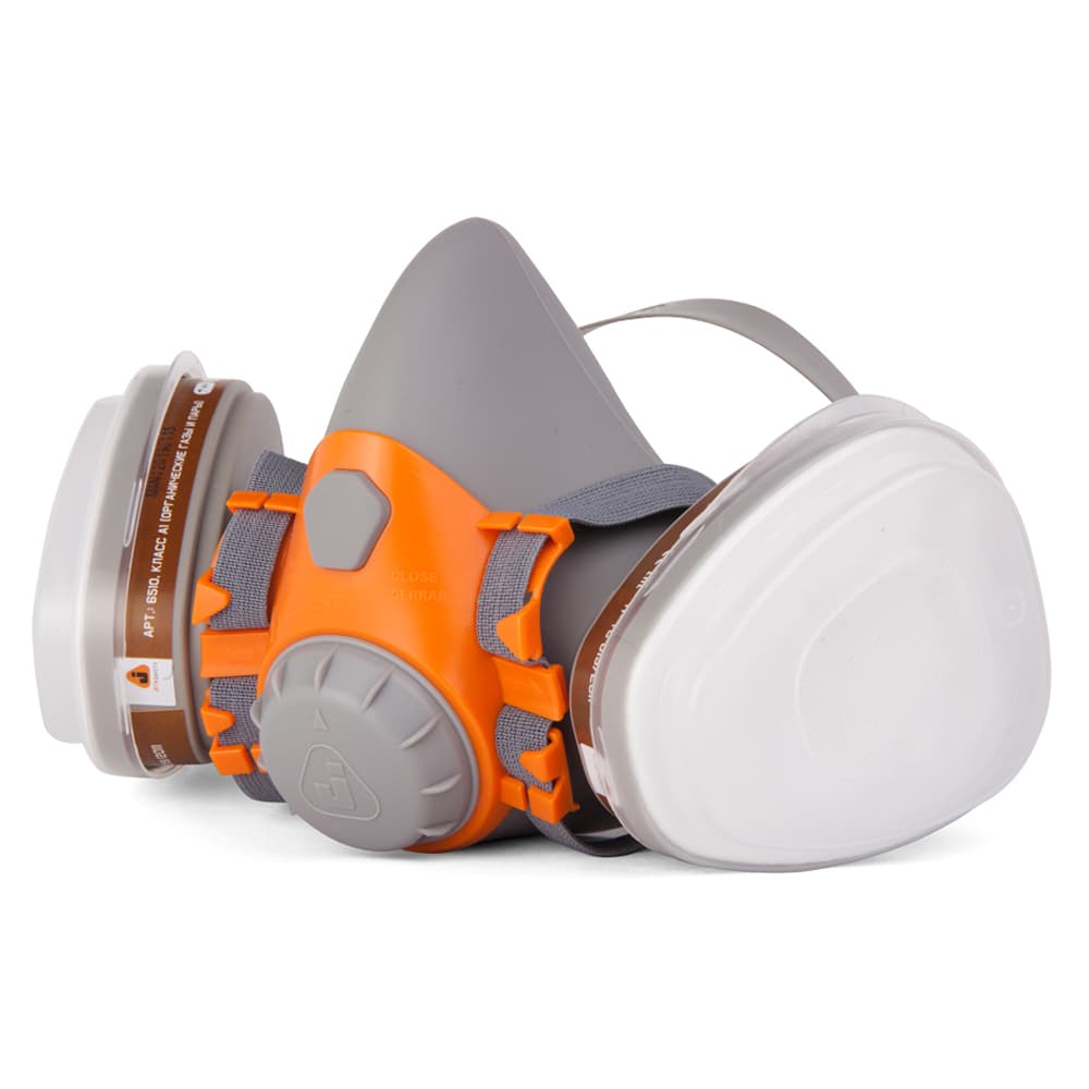 Комплект для защиты дыхания Jeta Safety J-SET 6500 размер L: полумаска, фильтры А1 (2 шт), предфильтры P2 (4 шт), держатели (2 шт)