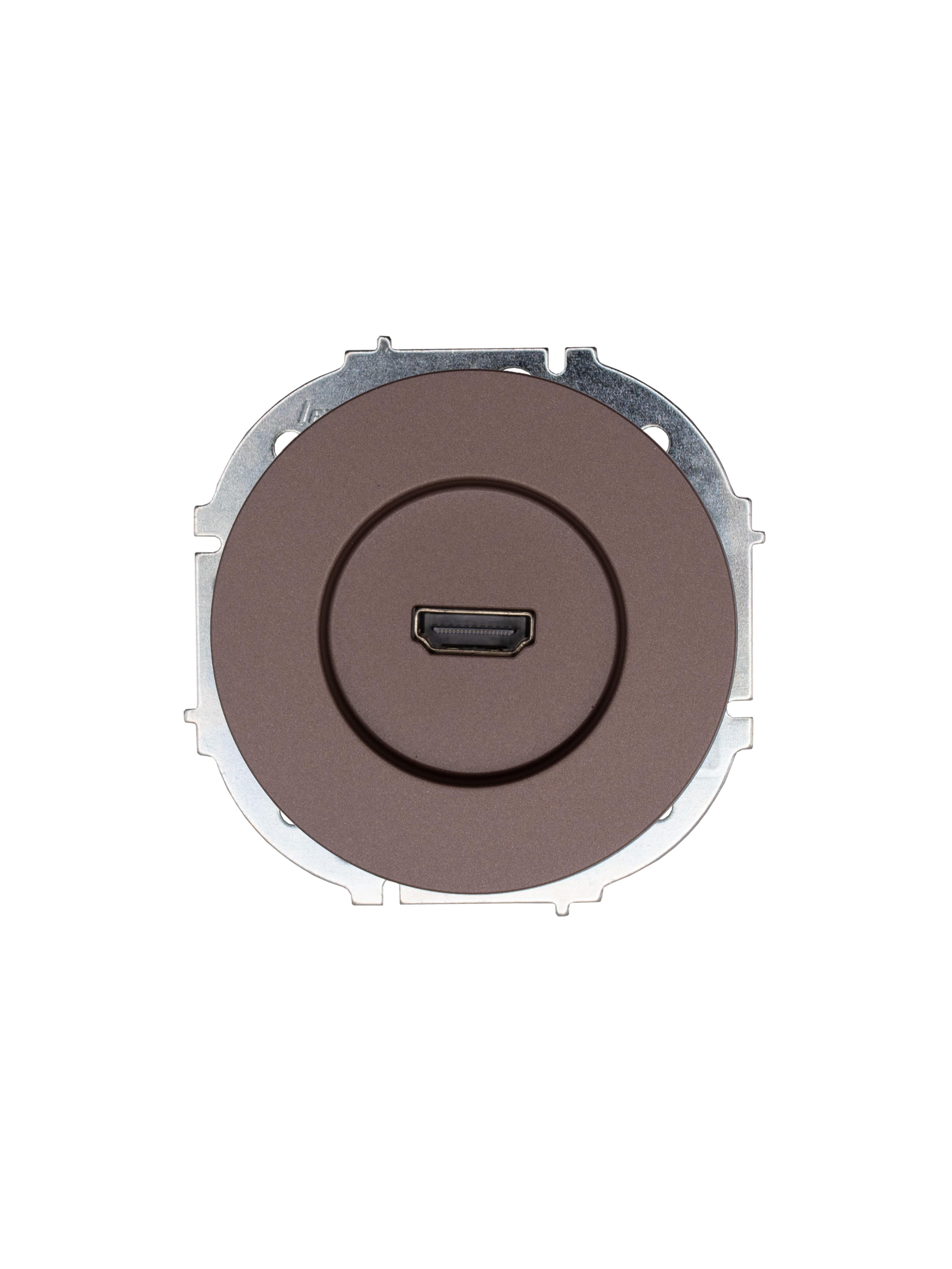 OSEN Розетка HDMI, механизм, шоколад Lezard 743-7388-203
