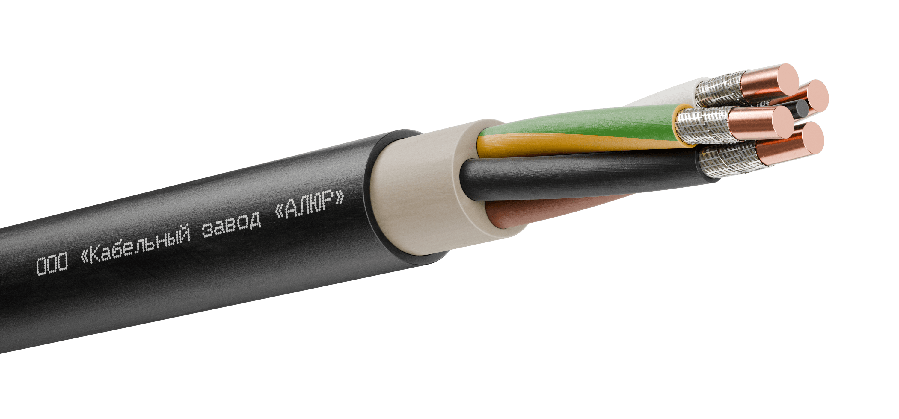 Кабель силовой ВВГнг(А)-FRLSLTx 4х1.5 (PE)-0.660 однопроволочный (бухта)