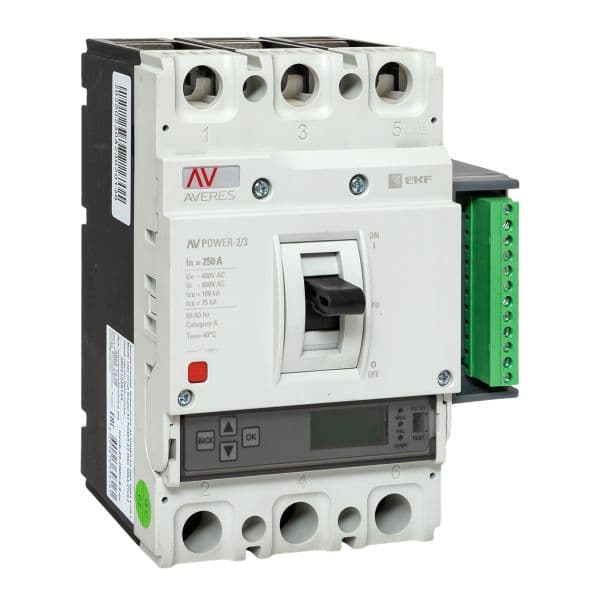Выключатель автоматический AV POWER-2/3 250А 100kA ETU6.2 AVERES