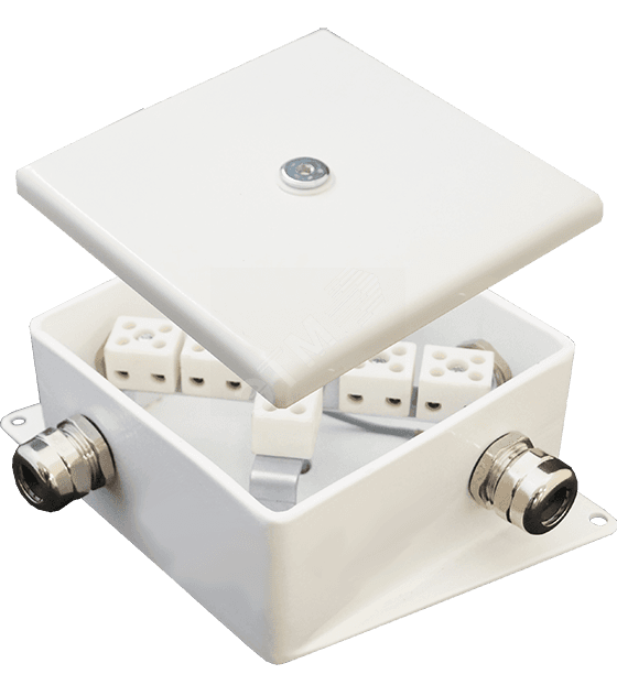 Коробка монтажная огнестойкая КМ-О (4к)-IP66-120х120 два ввода AD