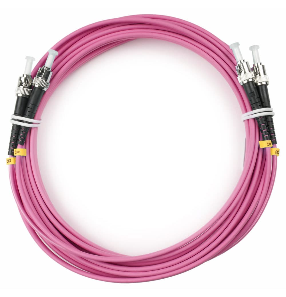 Патч-корд оптический duplex 7м ST-ST 50/125MM OM4 LSZH