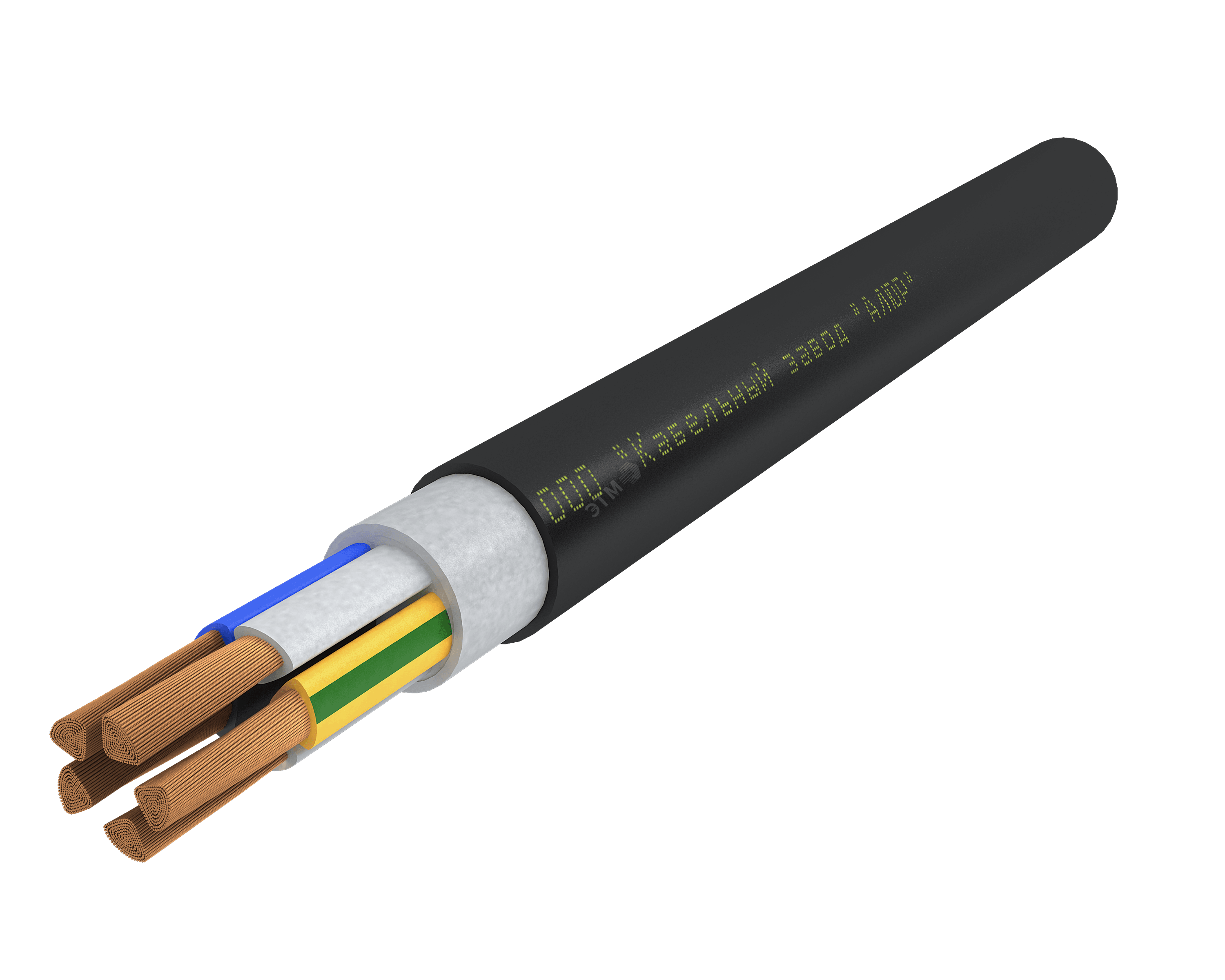 Кабель силовой ПвВГ 5х240 мс (N, PE)-1 Ч, бар