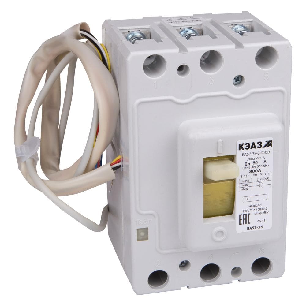 Выключатель автоматический ВА57-35-342310-250А-1250-690AC-РМН230AC-УХЛ3-КЭАЗ