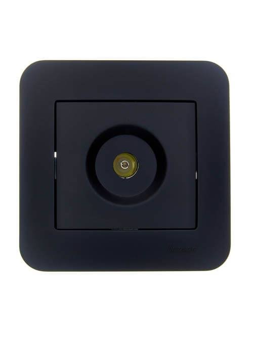 ASTI Розетка ТВ проходная, чёрный бархат Lezard 7081-4242-129
