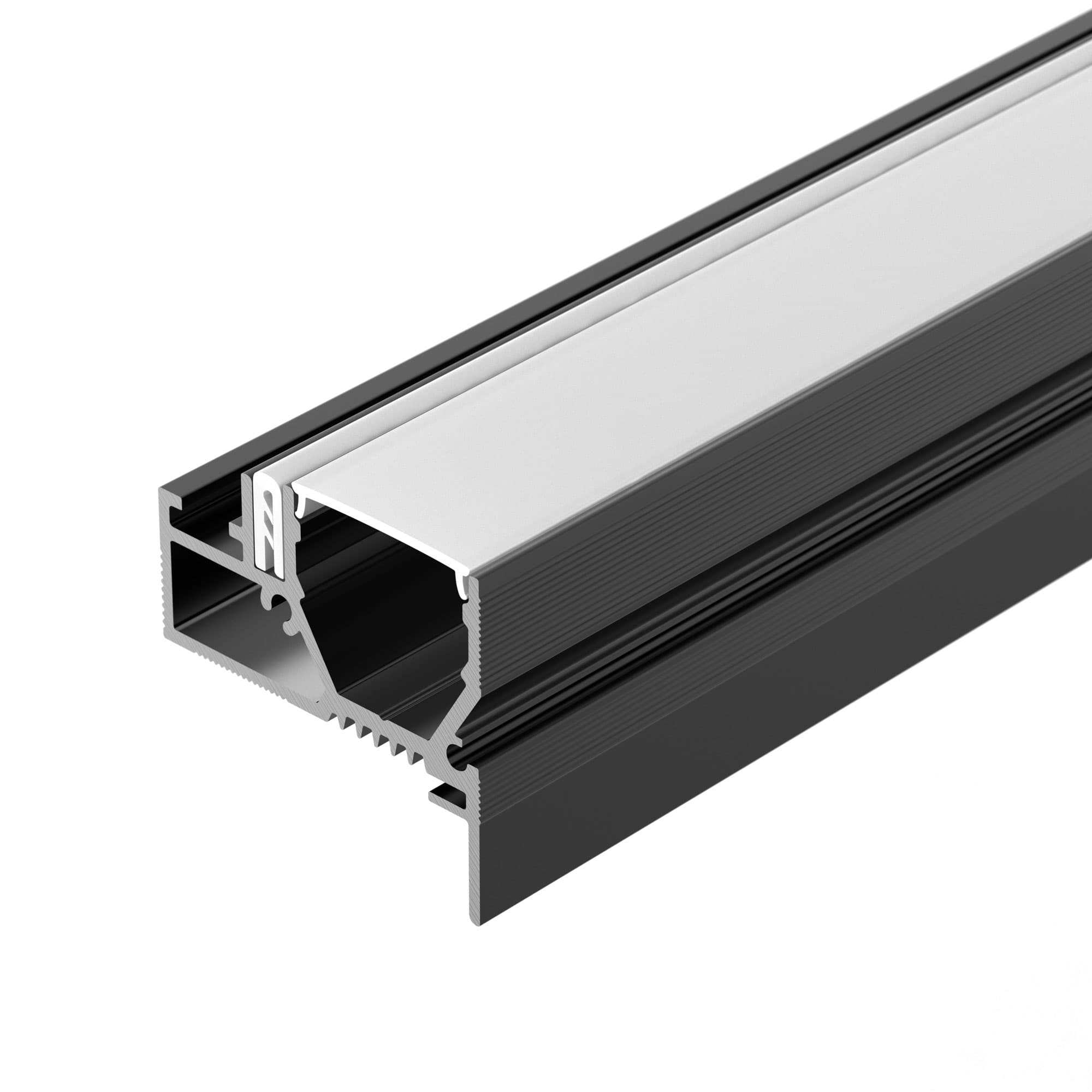 Профиль STRETCH-20-WALL-D-SIDE-2000 BLACK (Алюминий)