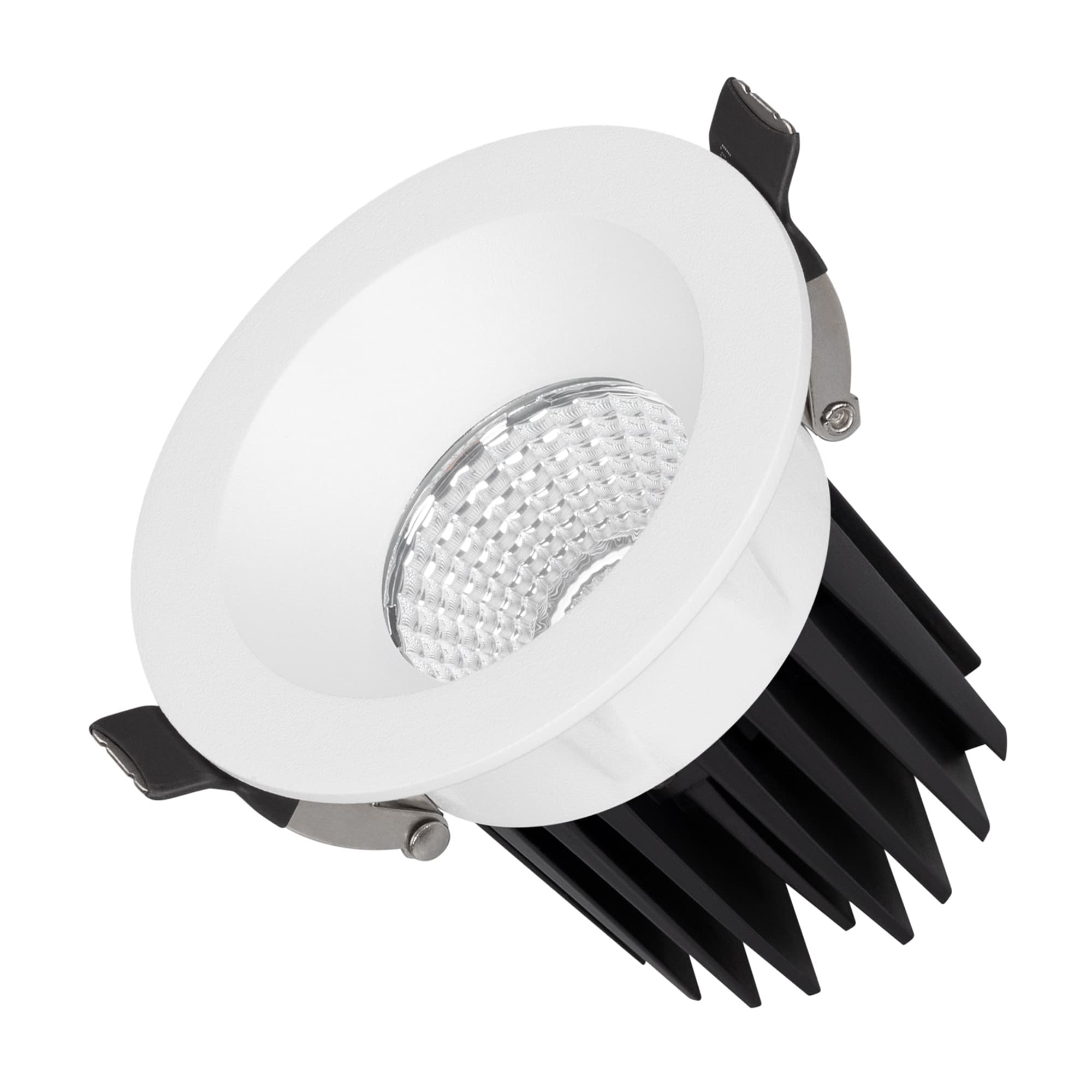Светильник MS-ATOLL-BUILT-R86-10W Warm3000 WH 60 deg 230V IP54 металл 5 лет