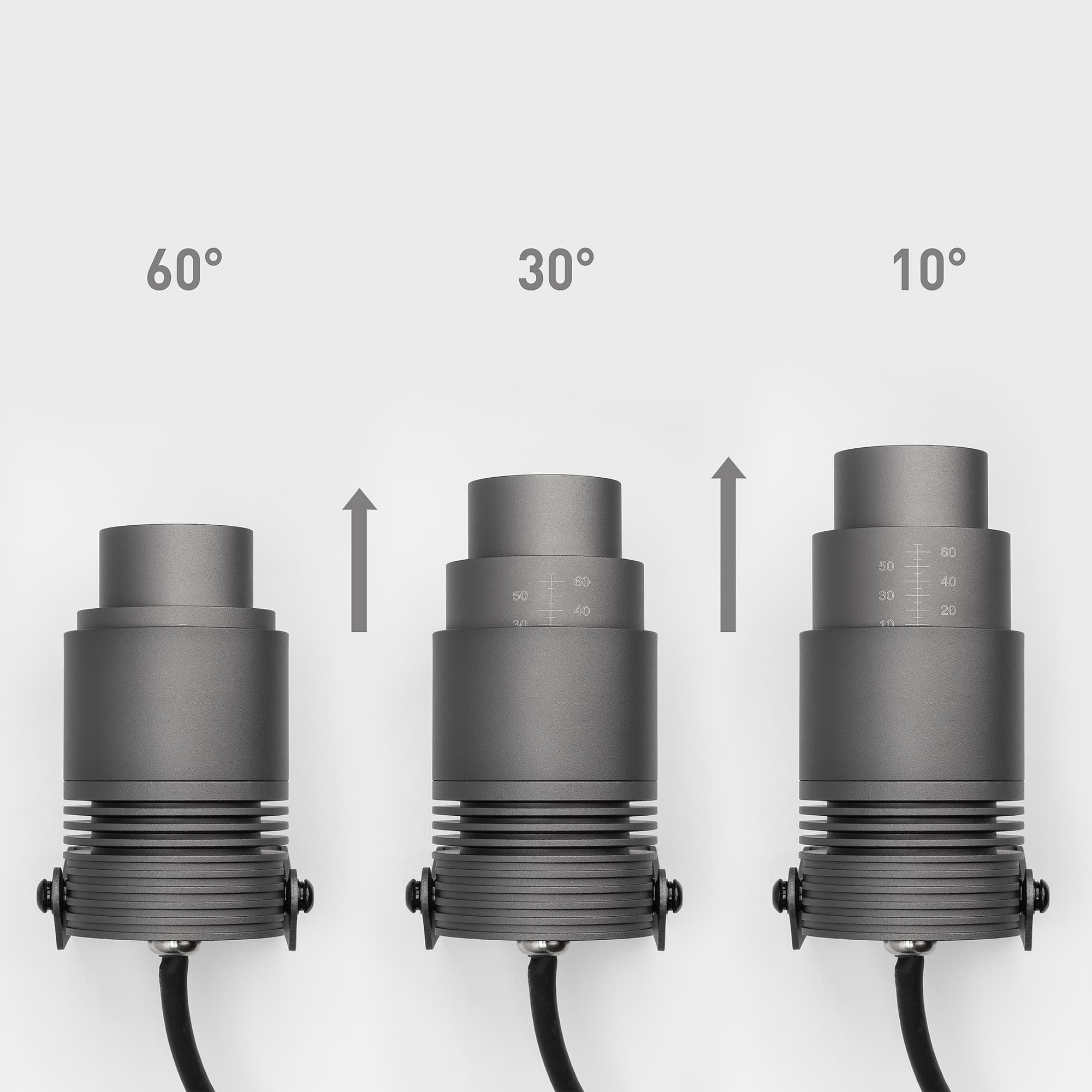 Светильник ALT-RAY-ZOOM-R61-12W Warm3000 (DG, 10-60 deg, 230 В) (ARL, IP67, металл, 3 года)