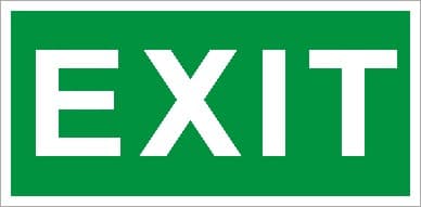 Пиктограмма Exit ПЭУ 012 240х125 РС-M 2шт