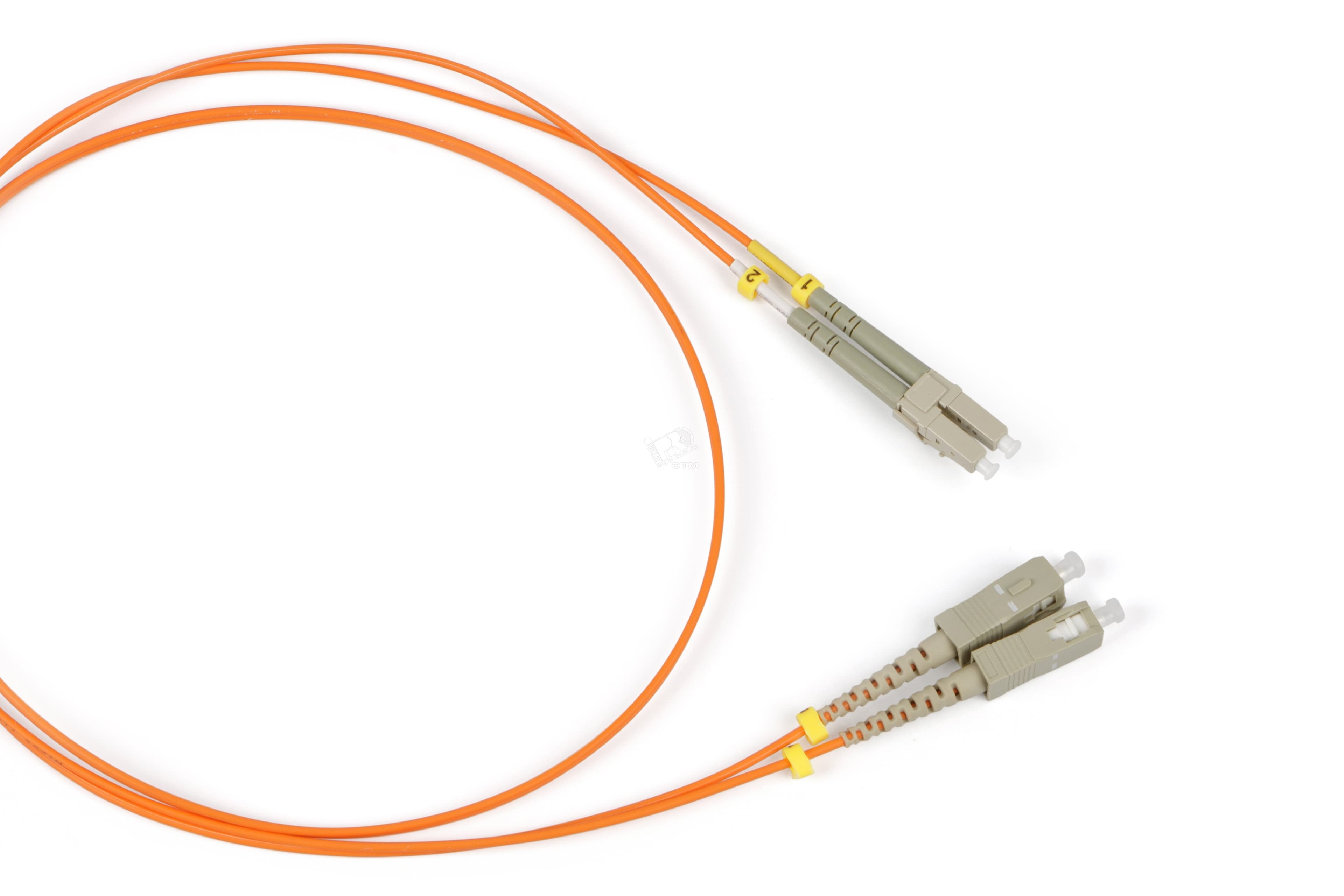 Патч-корд оптический MM 50/125 LC-SC duple* LSZH 2 м