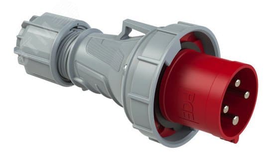 Вилка кабельная 63A/400V/3P+E/IP67