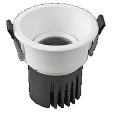 Светильник MS-FLOW-BUILT-R85-6W Day4000, WH, 55 deg, 230V, IP20, металл, 5 лет