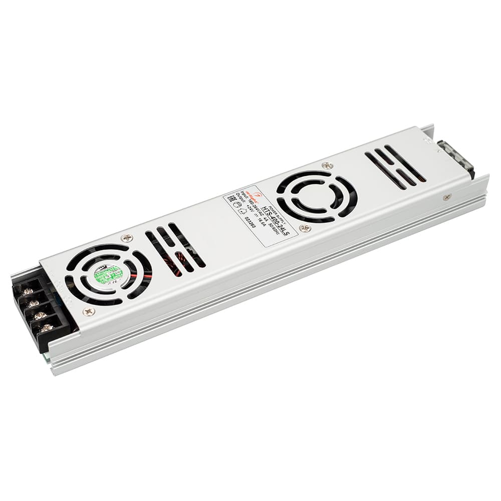 Блок питания HTS-400-24-LS (24V, 16.6A, 400W) (ARL, IP20 Сетка, 3 года)