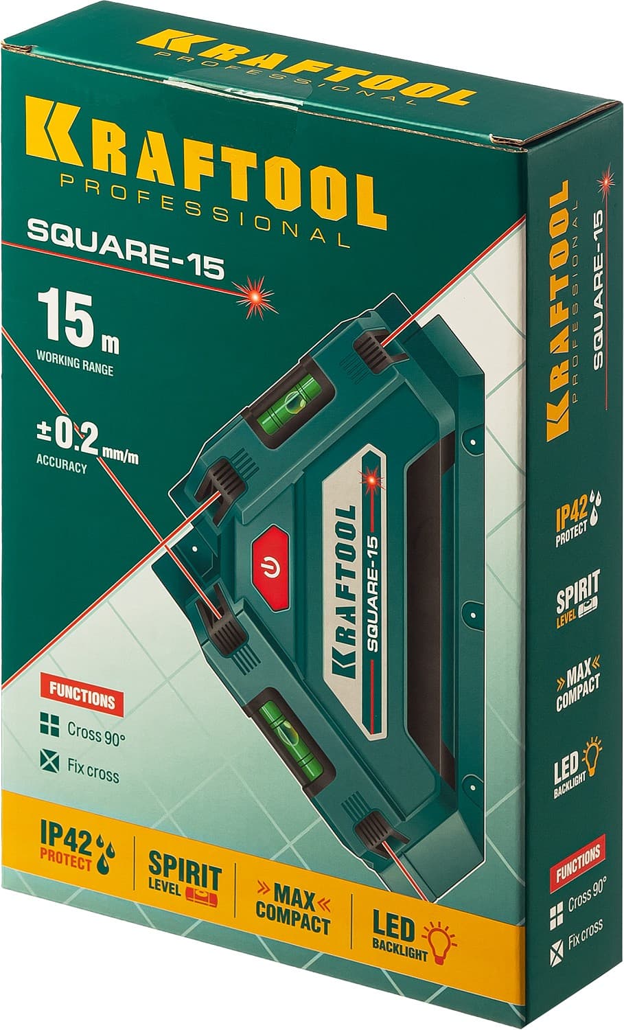 Лазерный угольник для кафеля Square-15