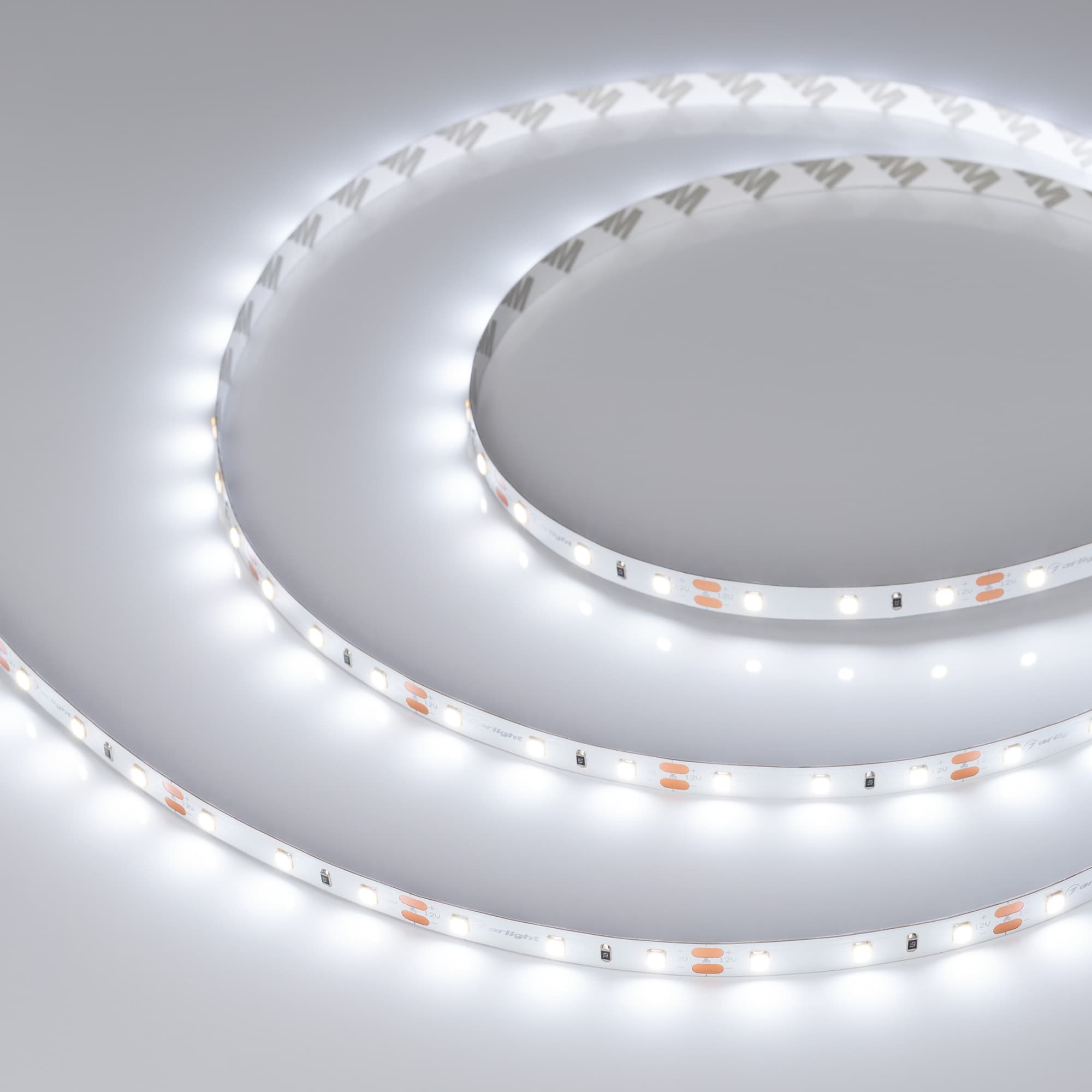 Лента светодиодная 2 Вт/м 12В IP20 6000K 60LED/м RT-A60-8mm SMD 2835 50 м