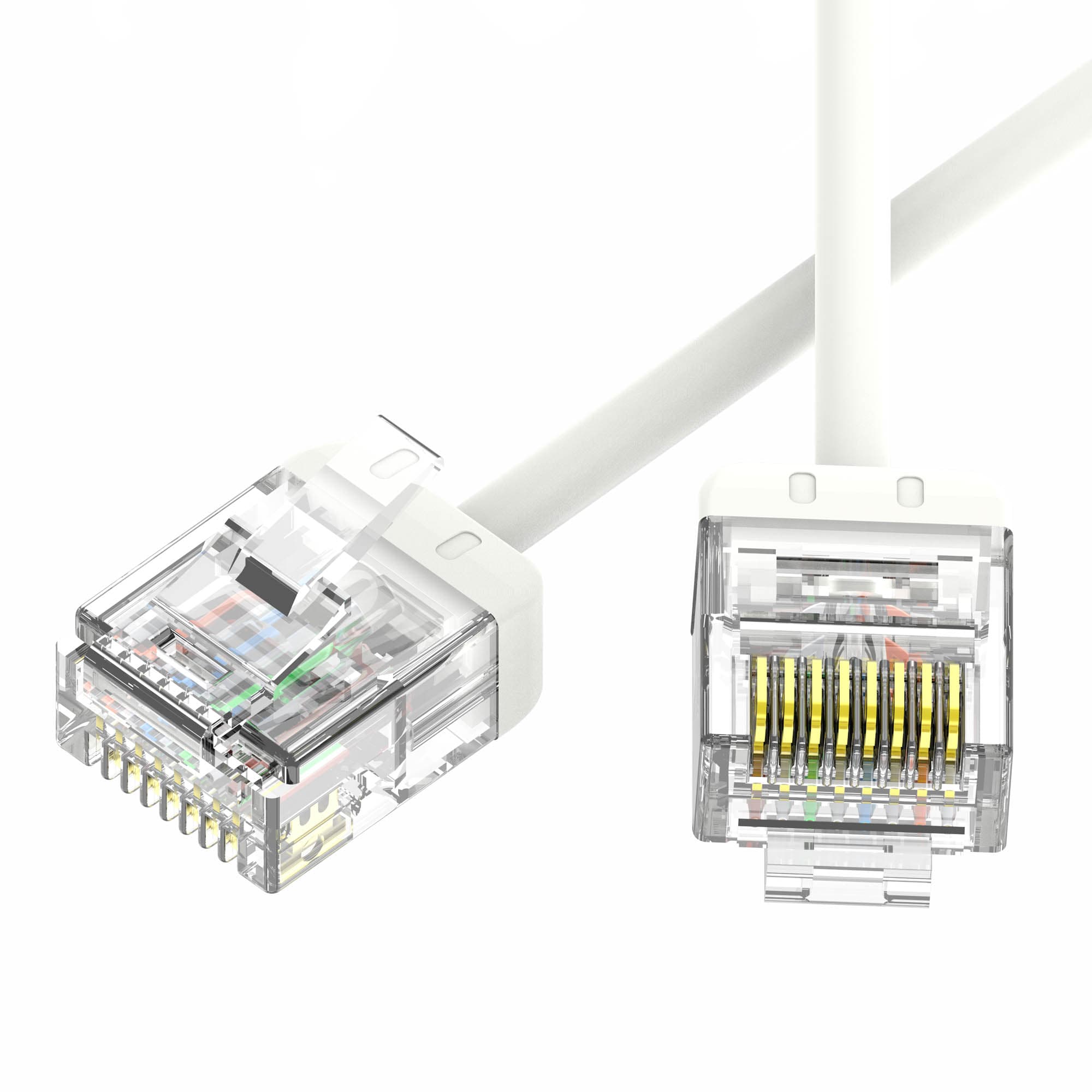 Патч-корд неэкранированный Ultra SLIM CAT6 U/UTP 4х2, 32 AWG, LSZH, белый, 0,6м