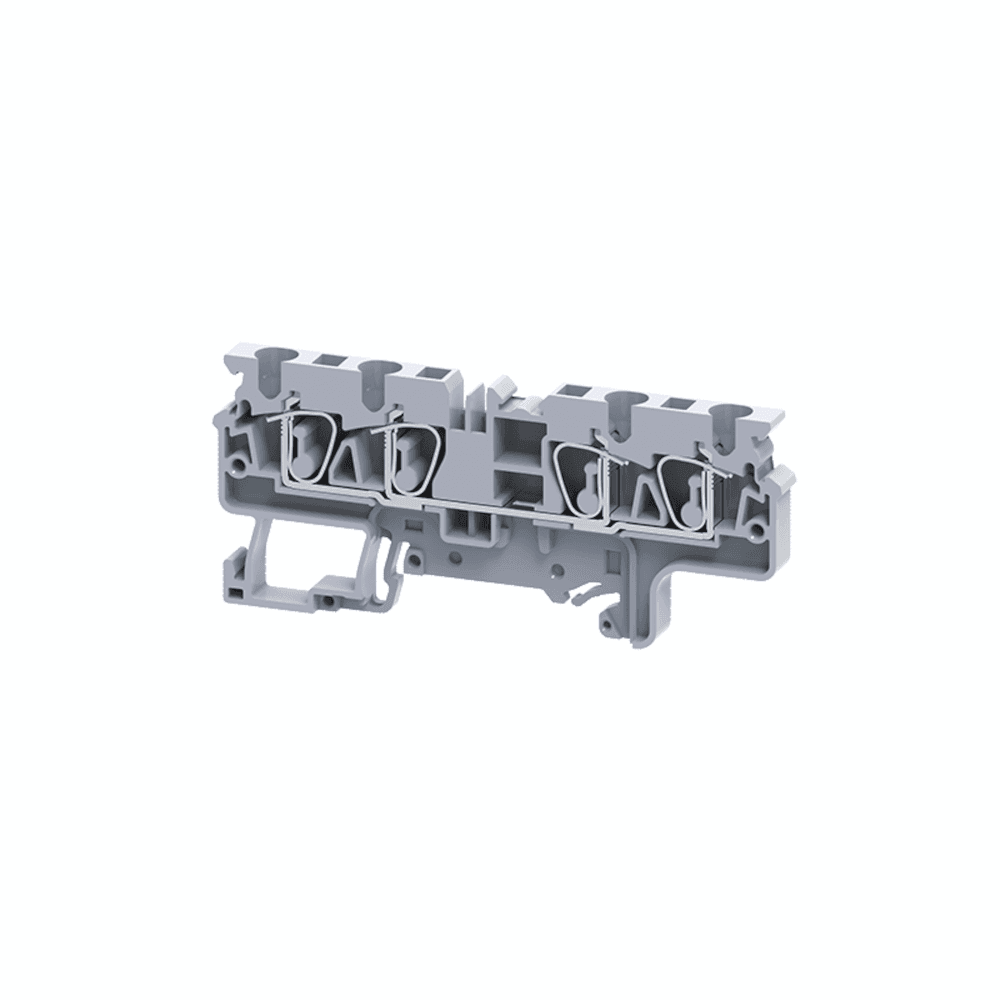 Клемма с 4 контакт. 4 кв.мм пружинная OptiClip СX-4-QUATTRO-(0,2-4)-I-BU-синий
