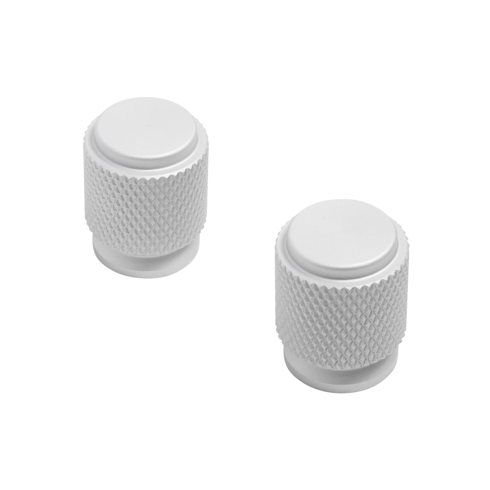 Ручка-кнопка мебельная StahlBuro AP2706 2шт., W матовый белый хром