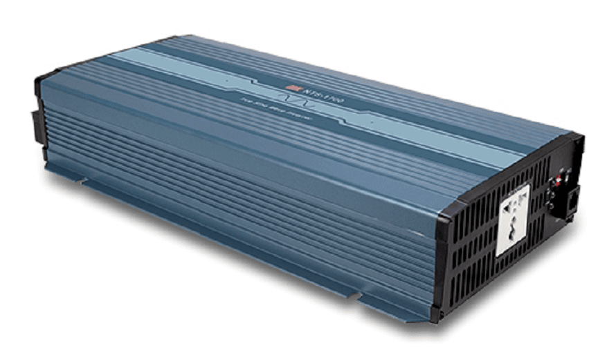 Инвертор DC-AC 1700Вт, Рмакс=2550Вт(0,6 сек), Uвх=12(10...16,5)В DC, Uвых=230В АС (ещё 200, 220, 240), f=50(60) Гц, КНИ<3%, изоляция 3000В AC, в кожухе 400x184x70мм, вес 4.63кг, -25…+70°С, розетка тип-EU (Европа), тип АКБ Lead Acid или Li-ion