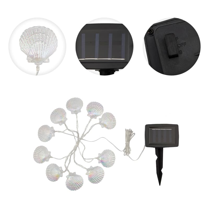 Каскад Lamper Хранитель жемчужины LED 4 м с выносной солнечной панелью 2 м и аккумулятором, холодное белое свечение