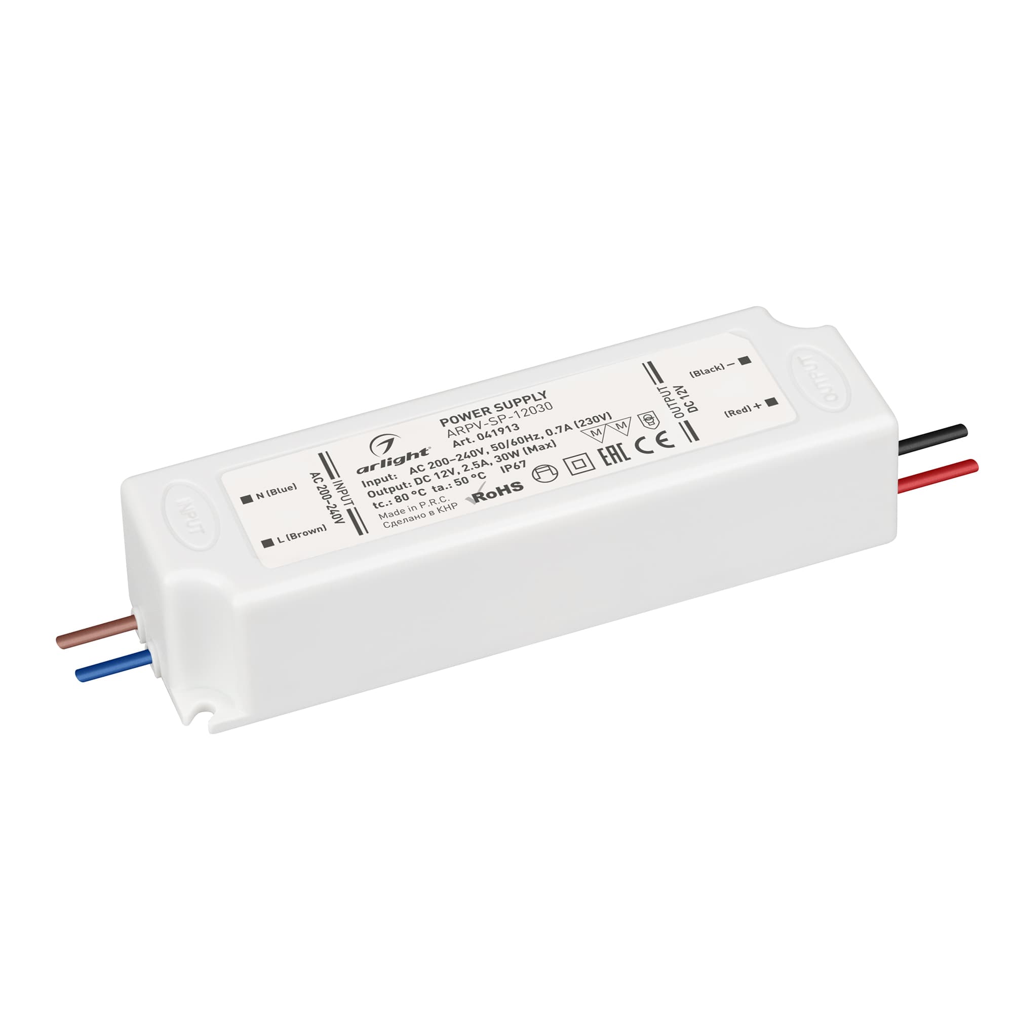 Блок питания ARPV-SP-12030 (12V, 2.5A, 30W)