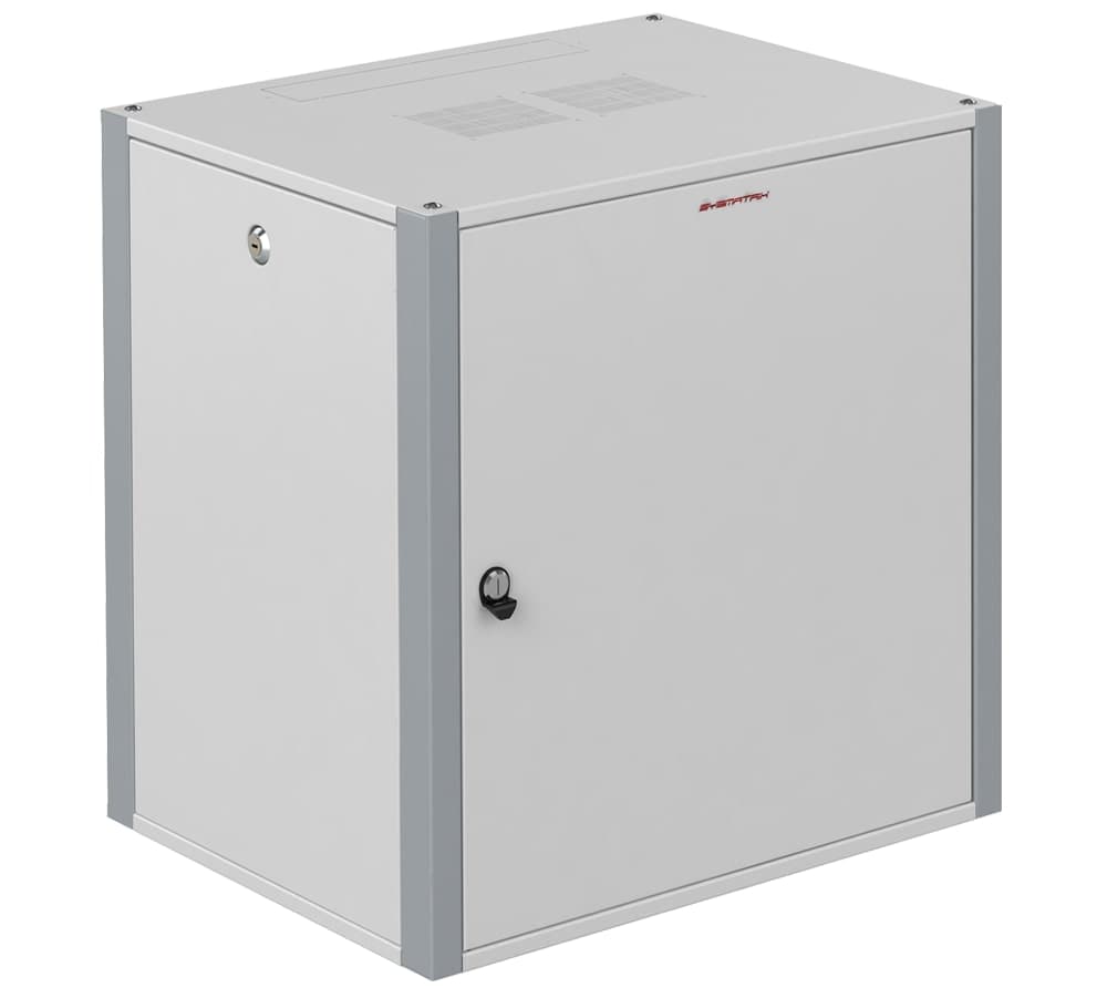 Шкаф телекоммуникационный настенный 19' 22U дверь металл IP20. 600x450x1040mm(ШхГхВ) цвет серый(RAL 7035/RAL7000)