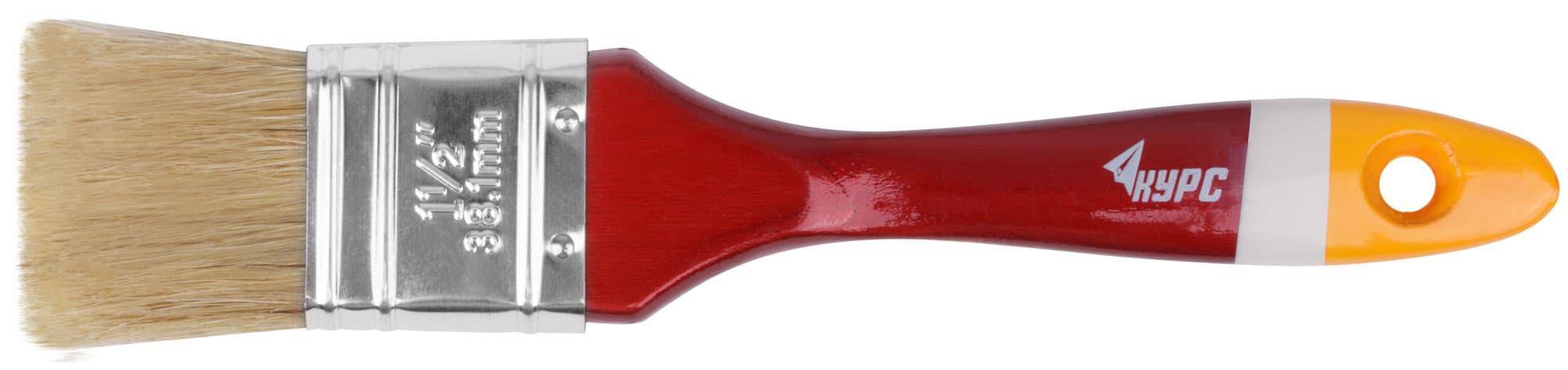 Кисть флейцевая ''Мастер'', натур. щетина, деревянная ручка 1.5'' (38 мм)
